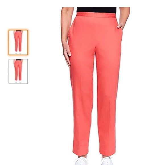 NWT Alfred Dunner Sz 18 Coral stretch slacks - Picture 6 of 6